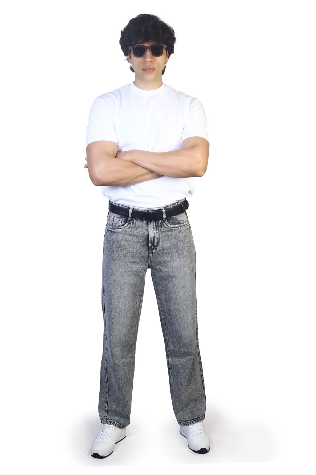 MEN'S Regular Fit Jeans- LIGHT GREY