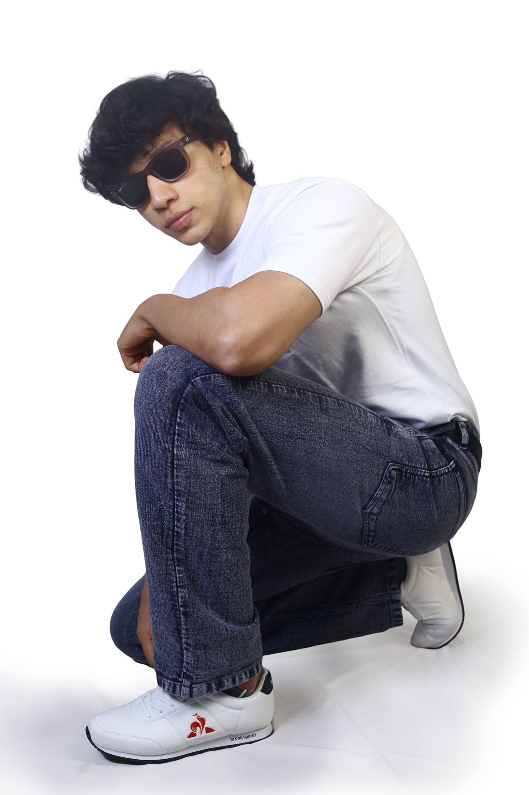 MENS REGULAR FIT JEANS- DENIM LIGHT BLUE WITH 3D