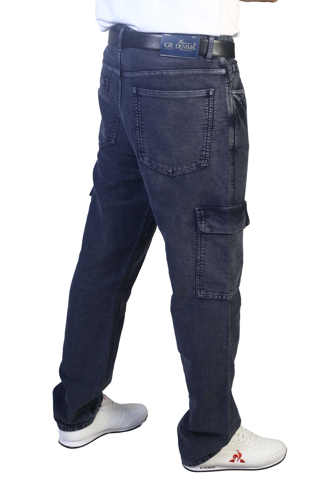 MENS REGULAR FIT CARGO- DARK GREY