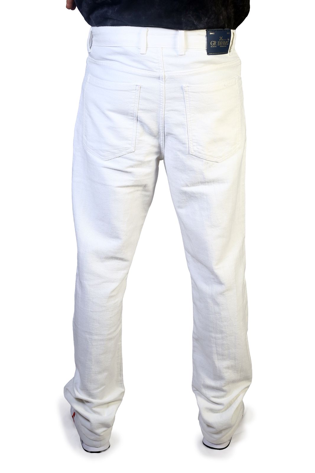 MEN'S Regular Fit Jeans-WHITE