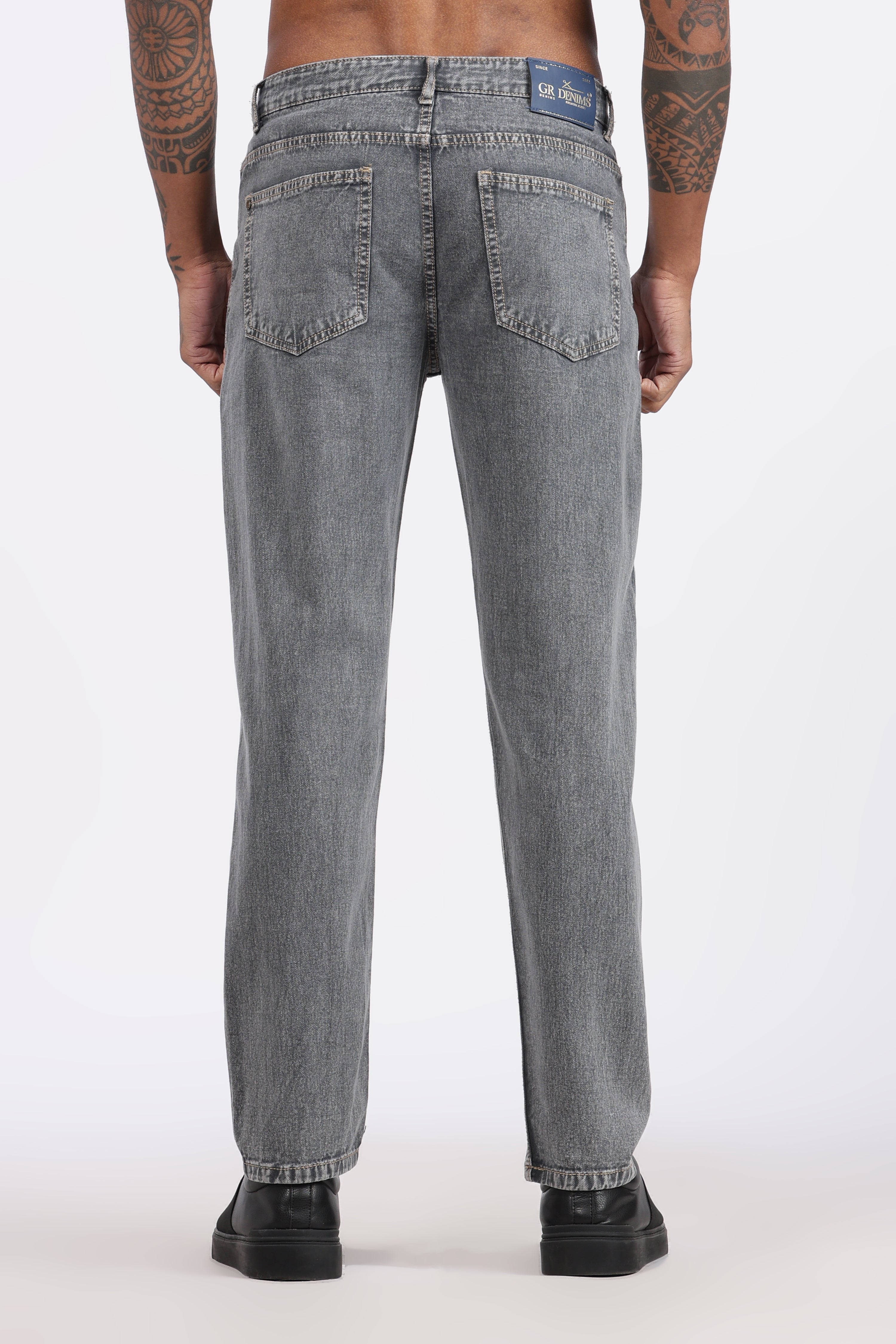 MENS MOM FIT - CLASSIC GREY DENIM JEANS (Copy)
