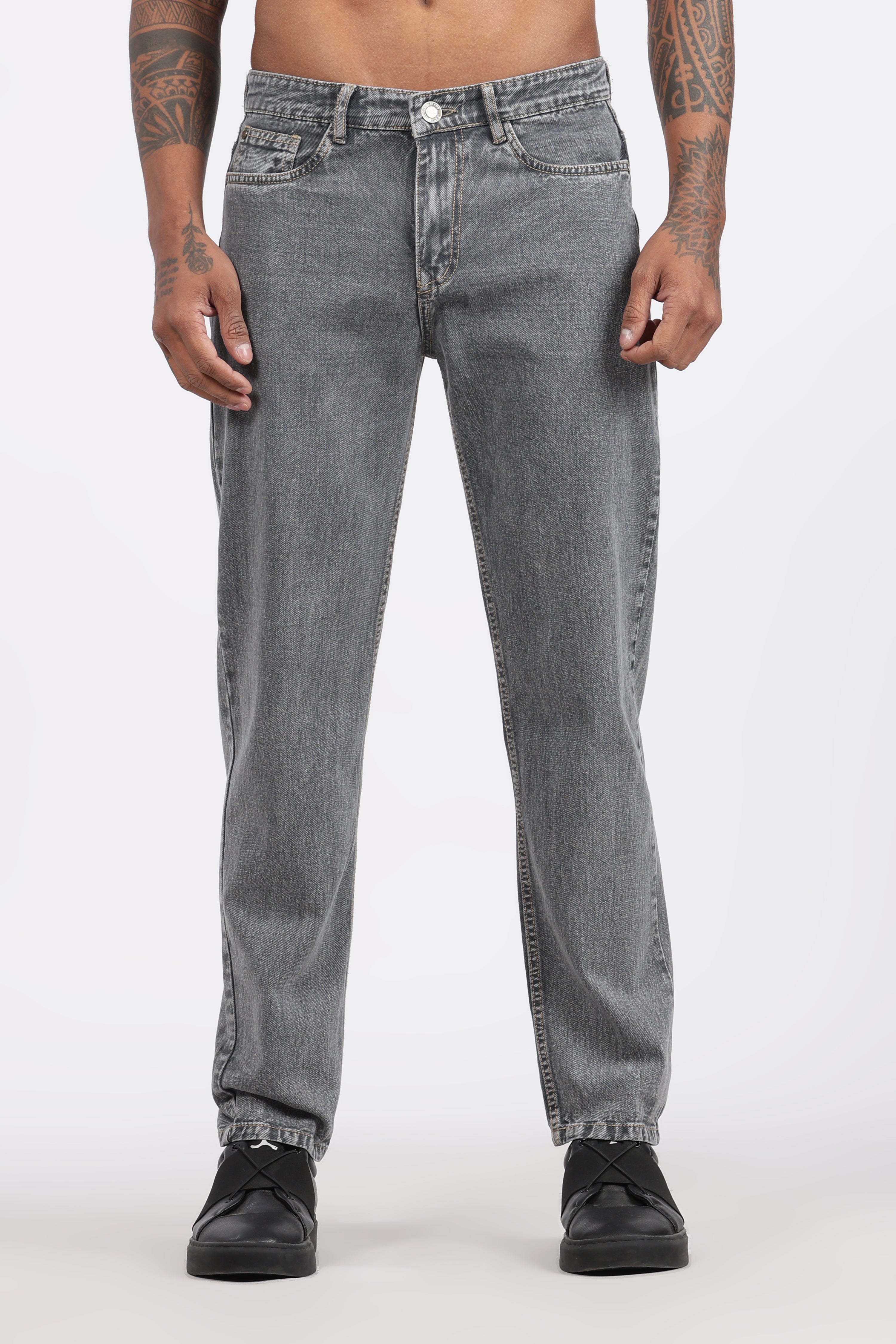 MENS MOM FIT - CLASSIC GREY DENIM JEANS (Copy)