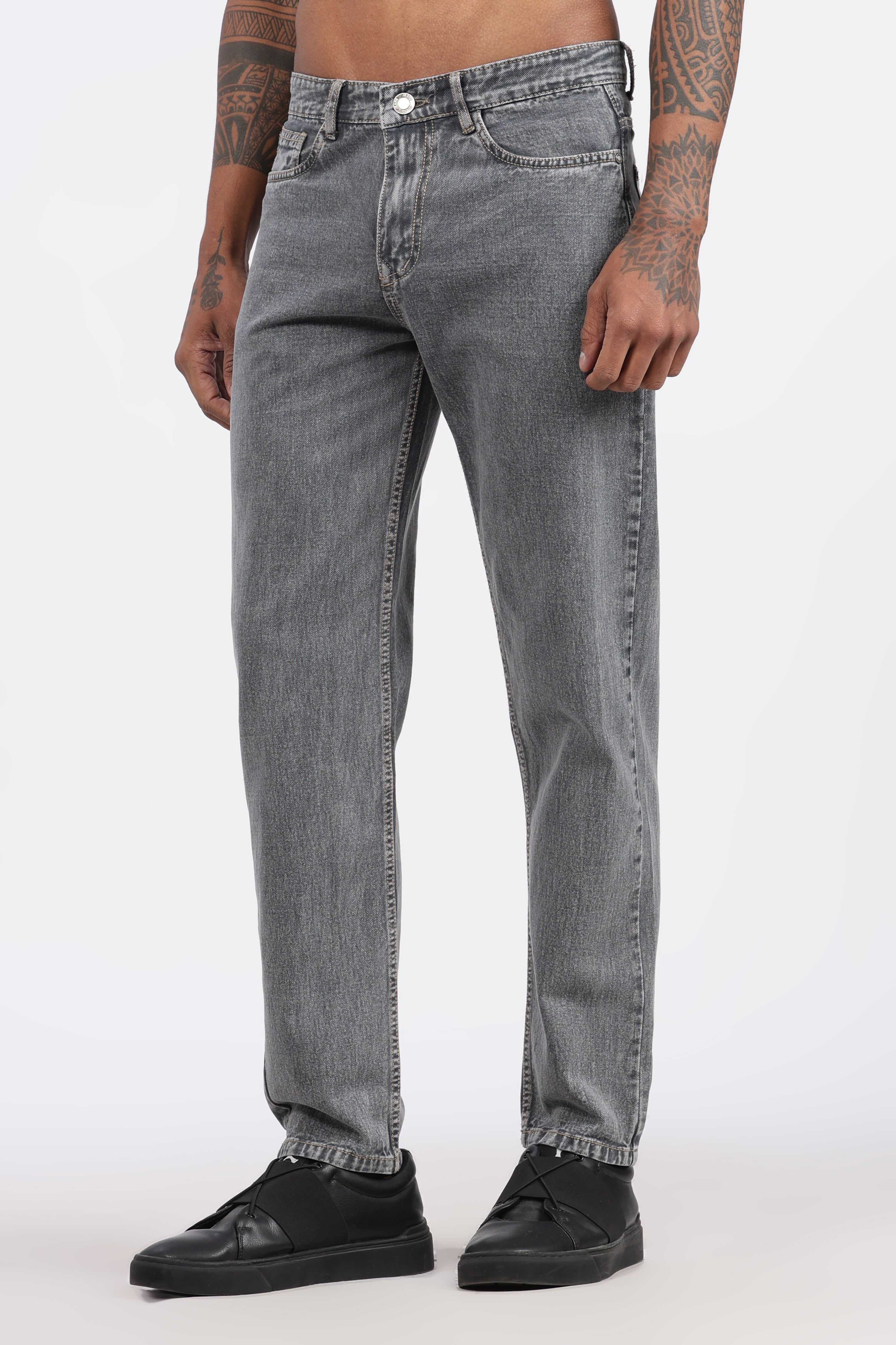 MENS MOM FIT - CLASSIC GREY DENIM JEANS (Copy)