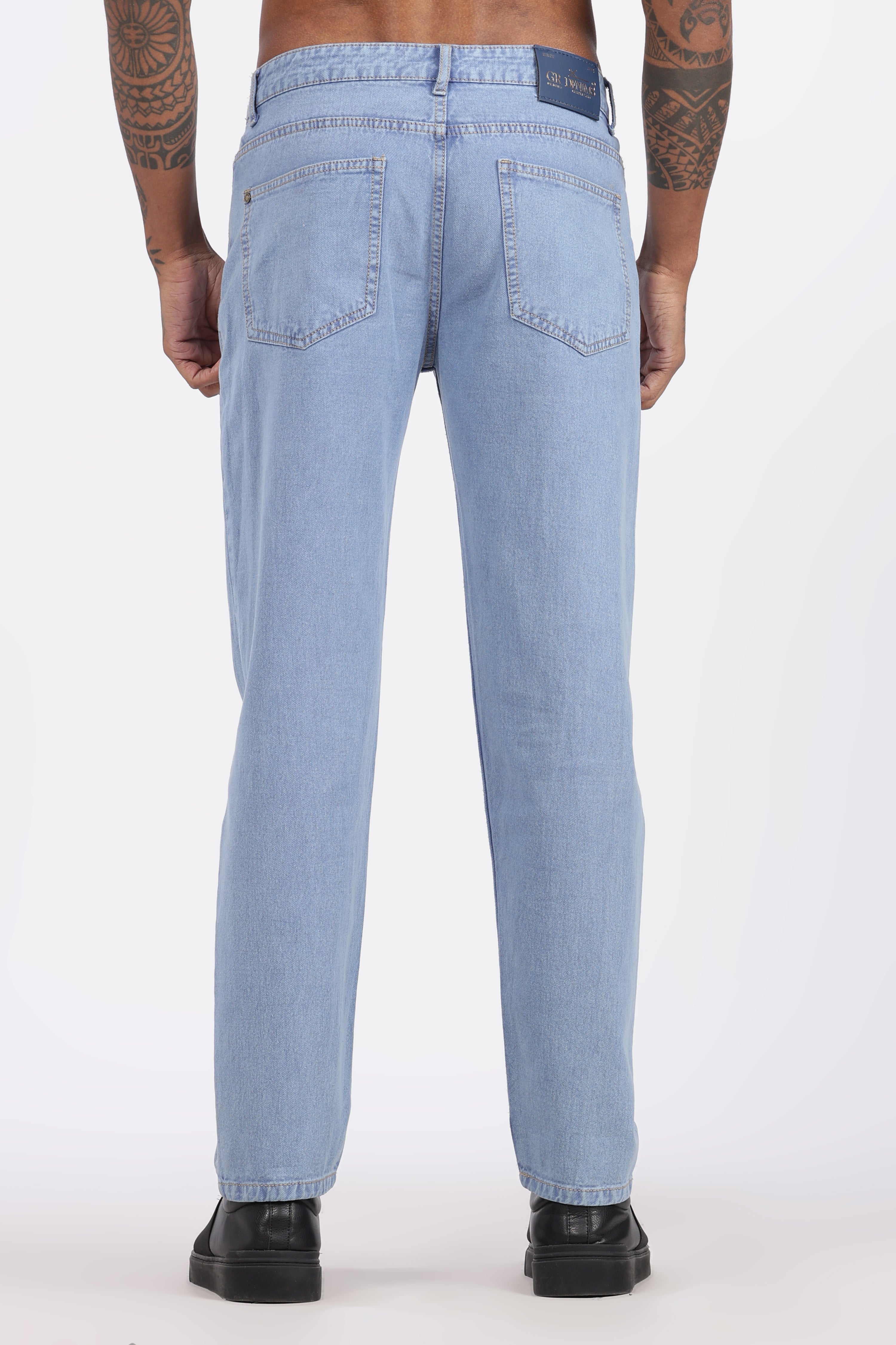 MENS MOM FIT - ICE BLUE JEANS