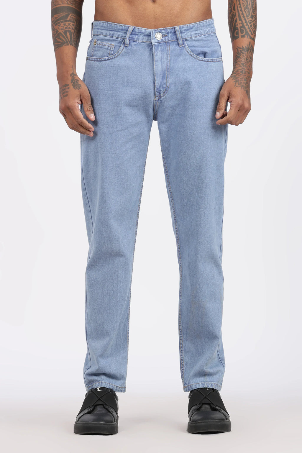 MENS MOM FIT - ICE BLUE JEANS - GR DENIMS