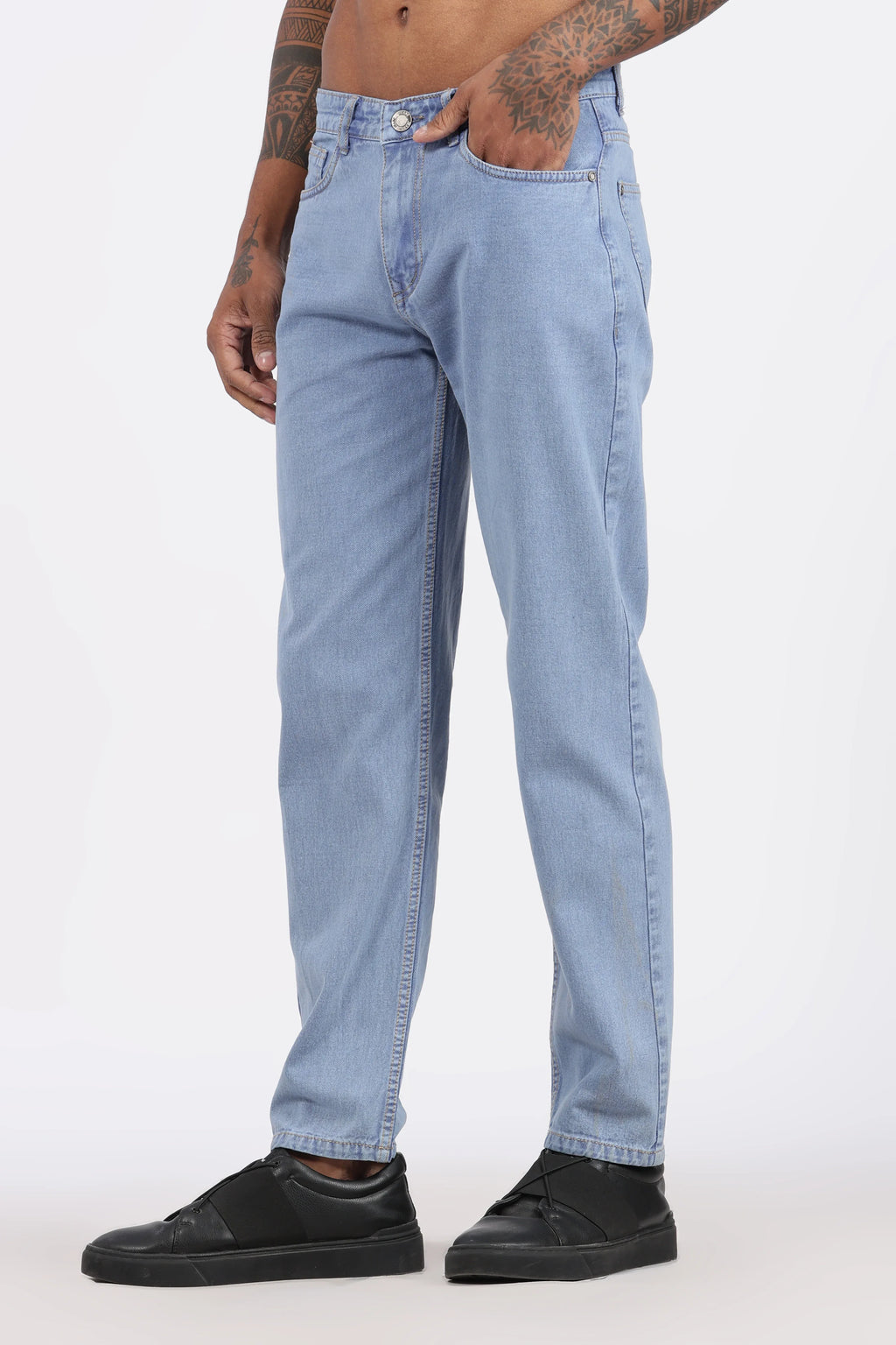 MENS MOM FIT - ICE BLUE JEANS - GR DENIMS