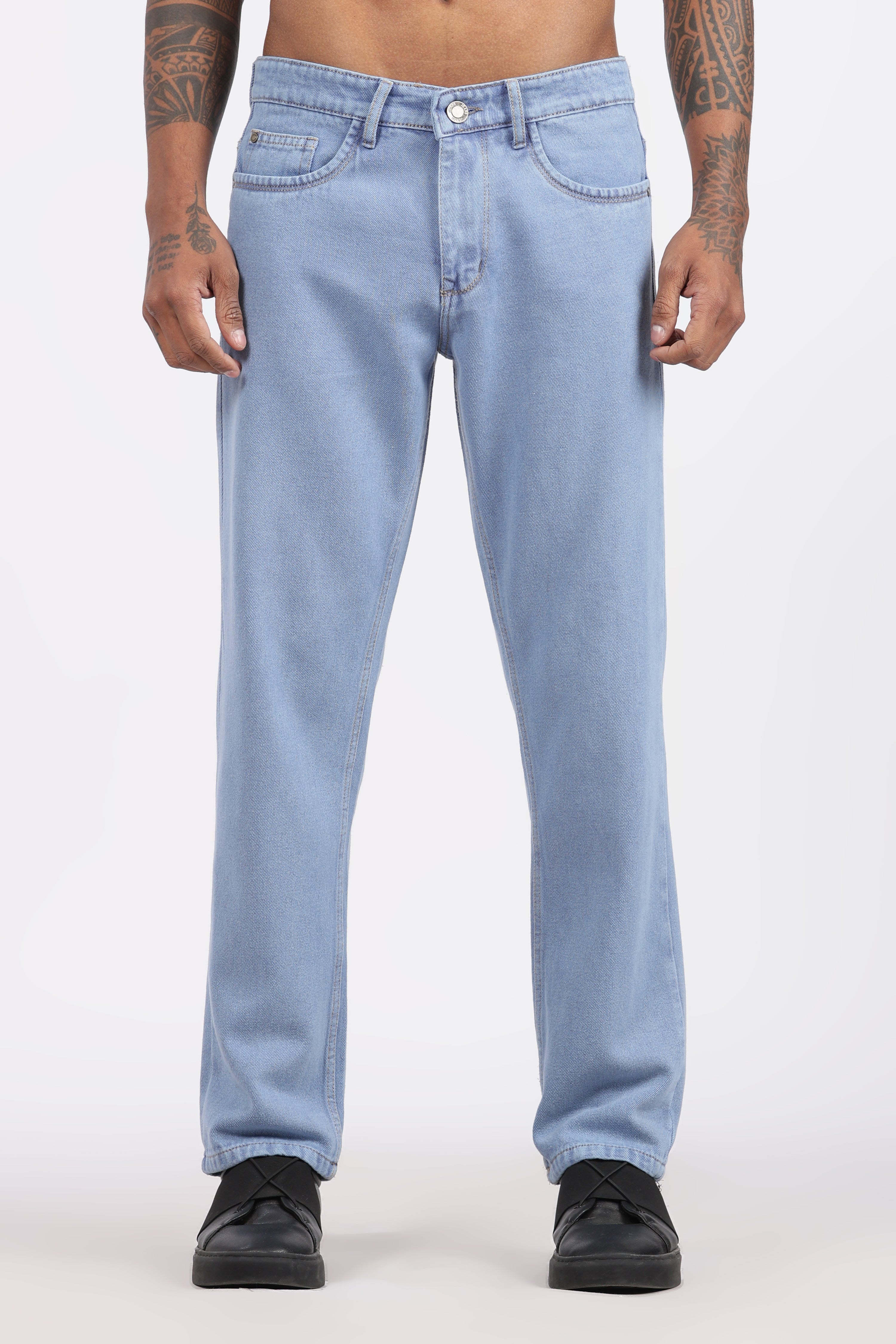 Mens Regular Fit Jeans - Ice Blue