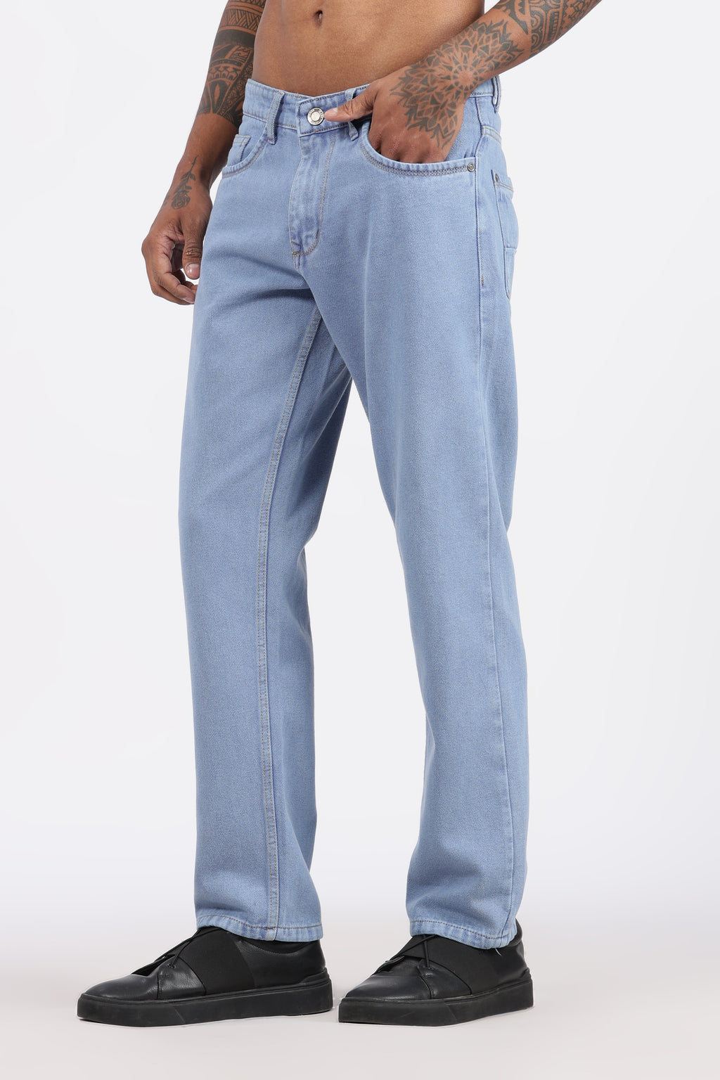 Mens Regular Fit Jeans - Ice Blue