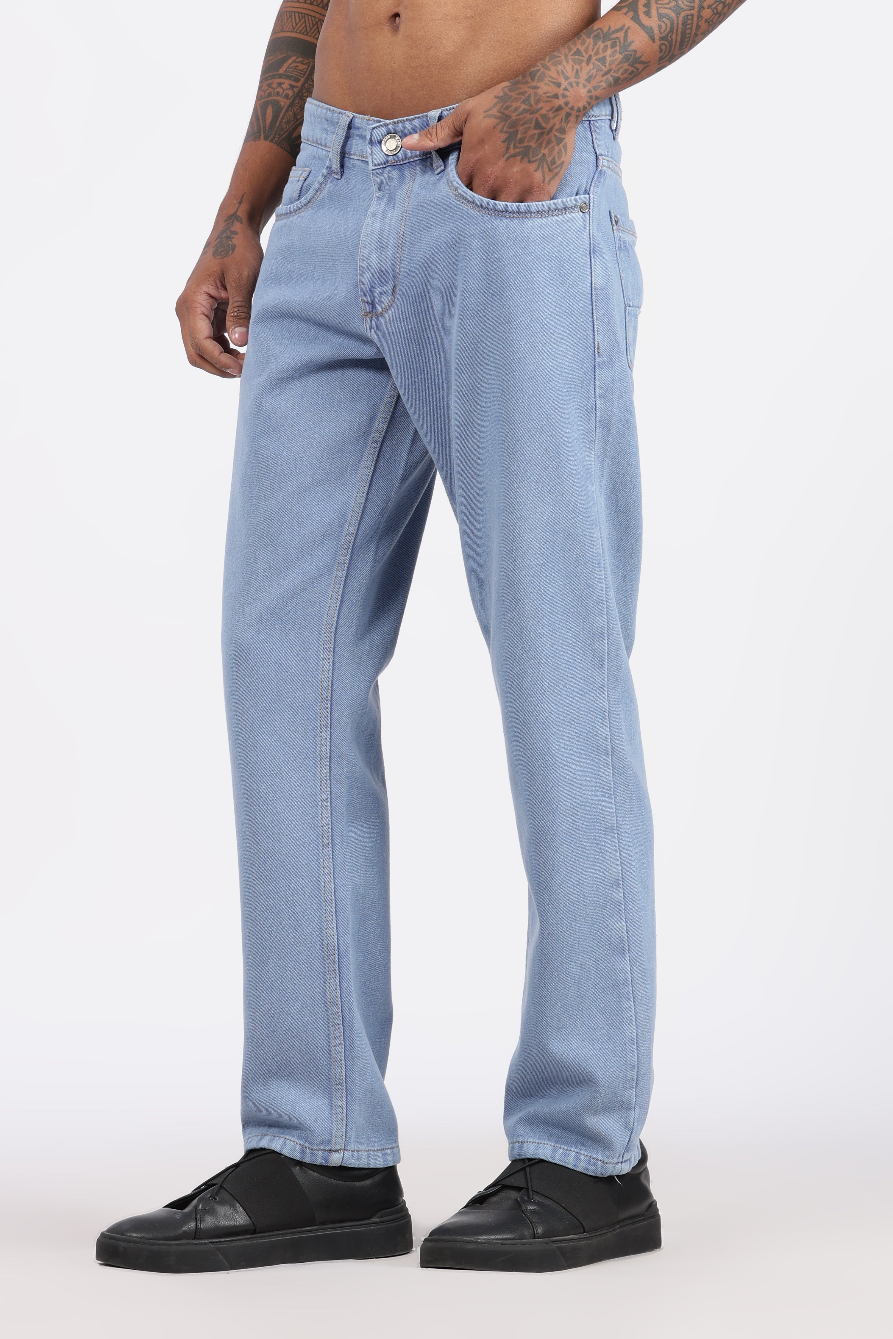 Mens Regular Fit Jeans - Ice Blue