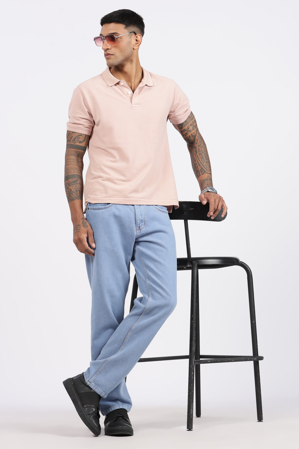 Mens Regular Fit Jeans - Ice Blue
