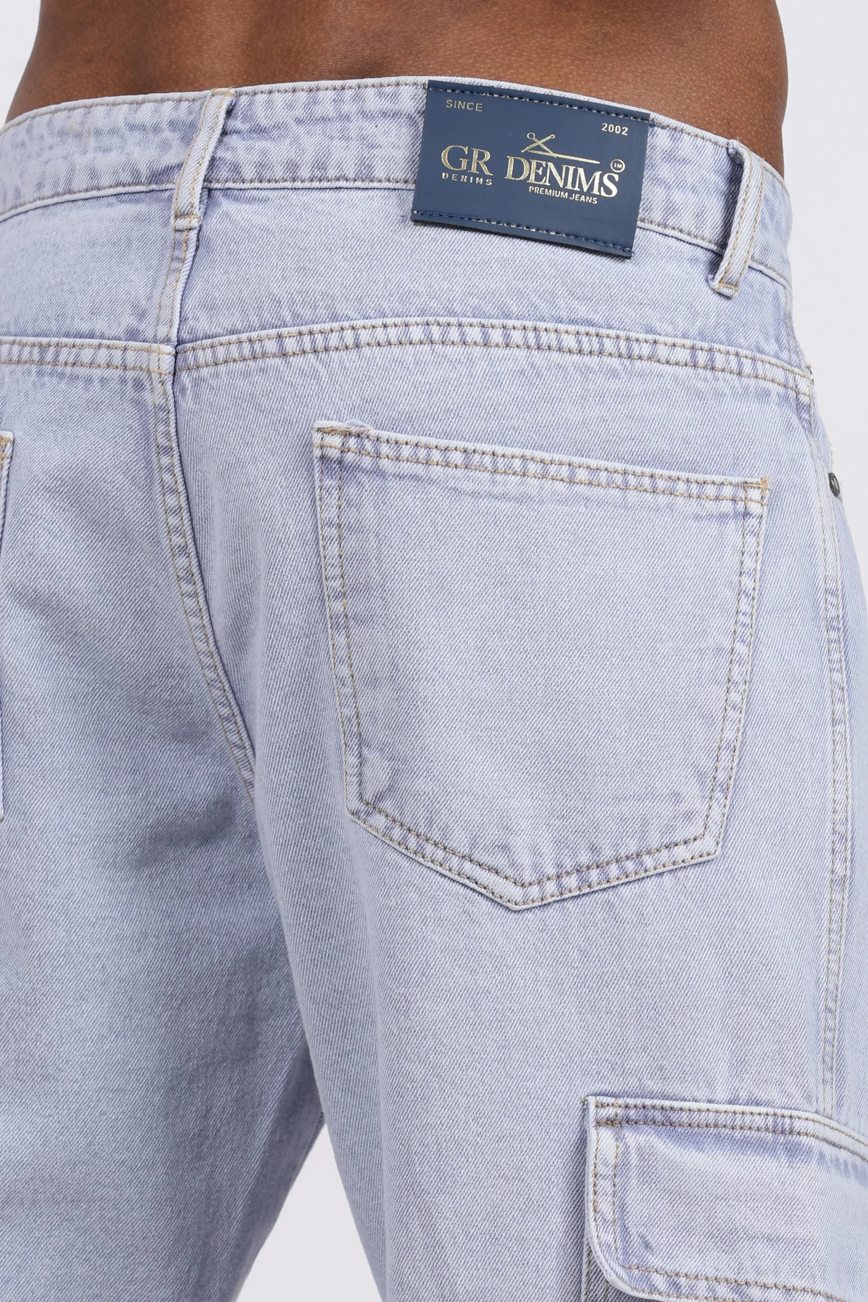 MEN'S CARGO - ICE BLUE - GR DENIMS