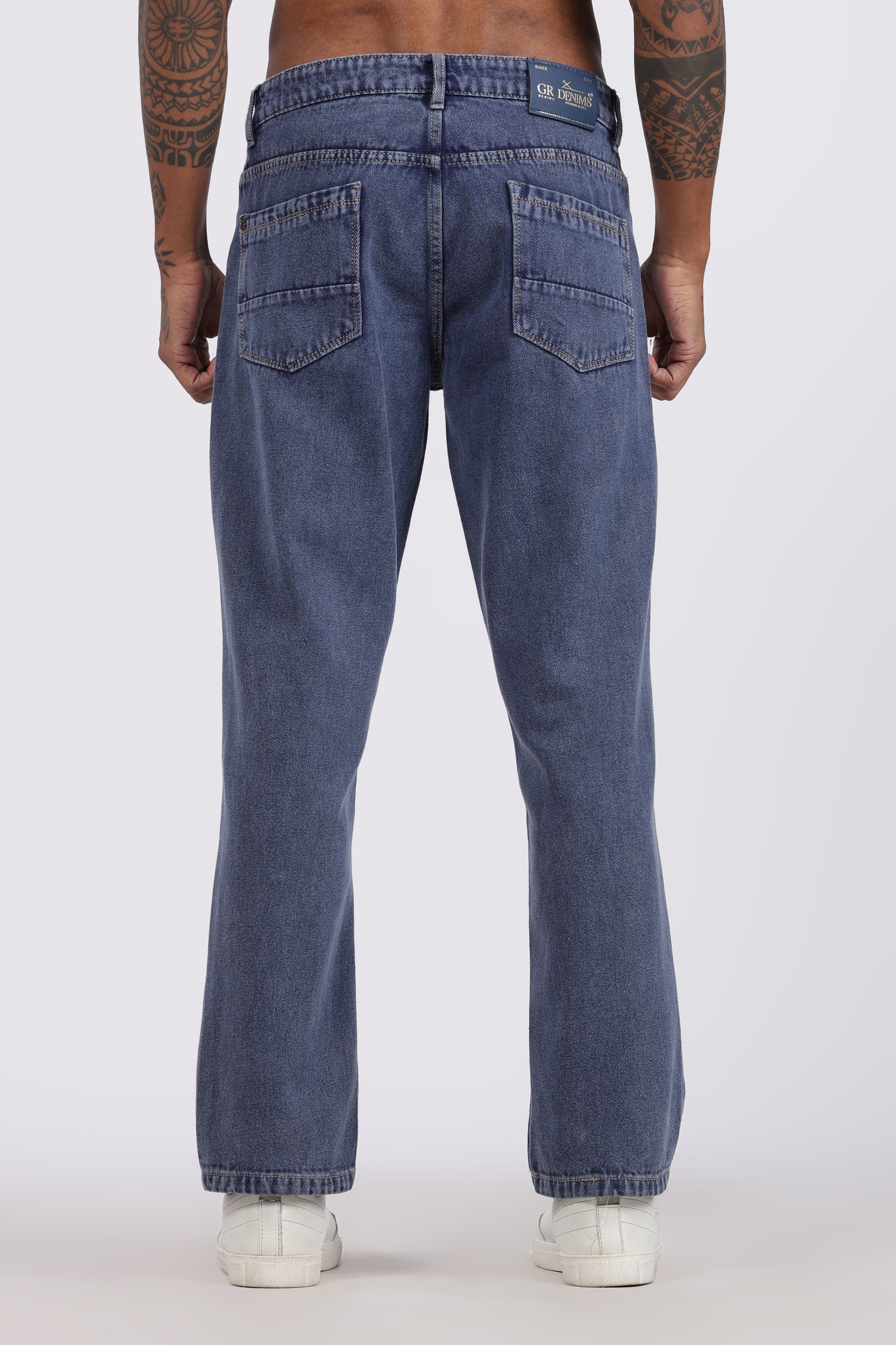 Mens Regular Fit Jeans - Dark Blue