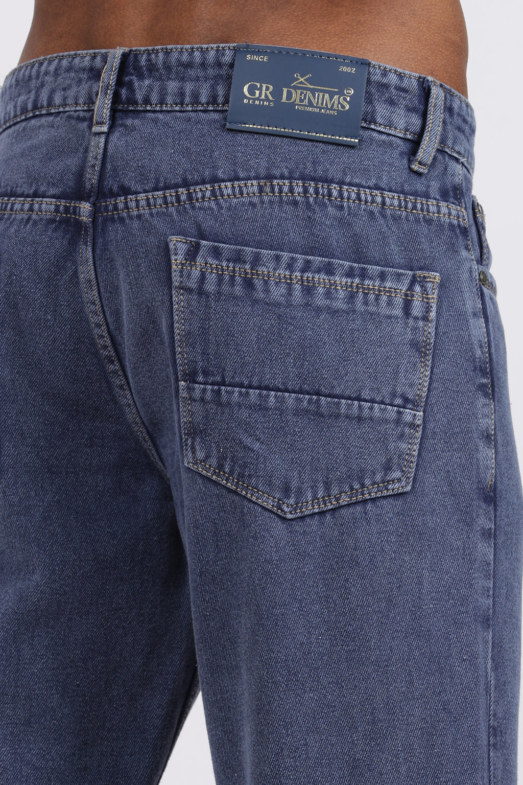 Mens Regular Fit Jeans - Dark Blue