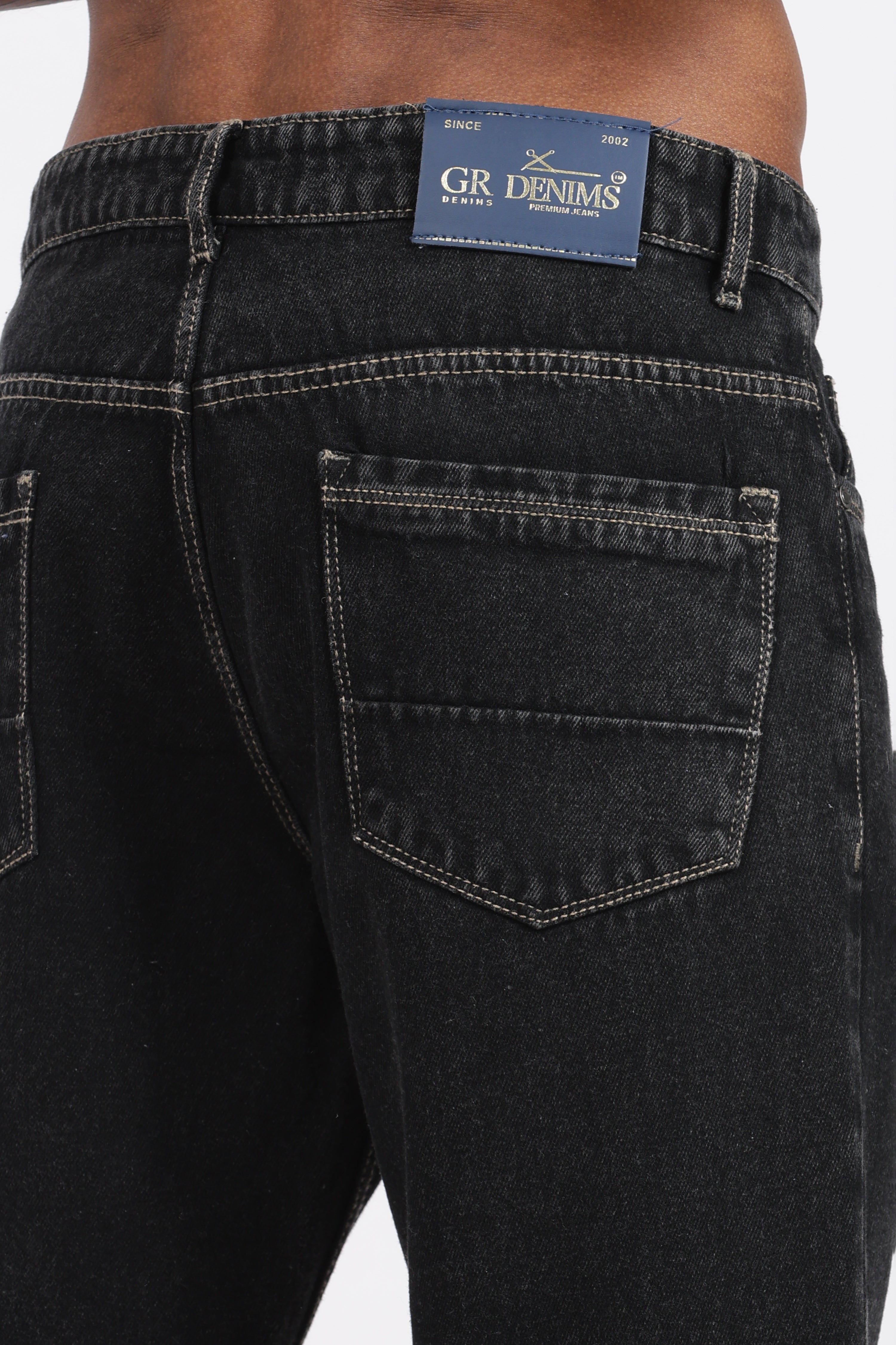 Men's Regular Fit Jeans - Charcoal Black