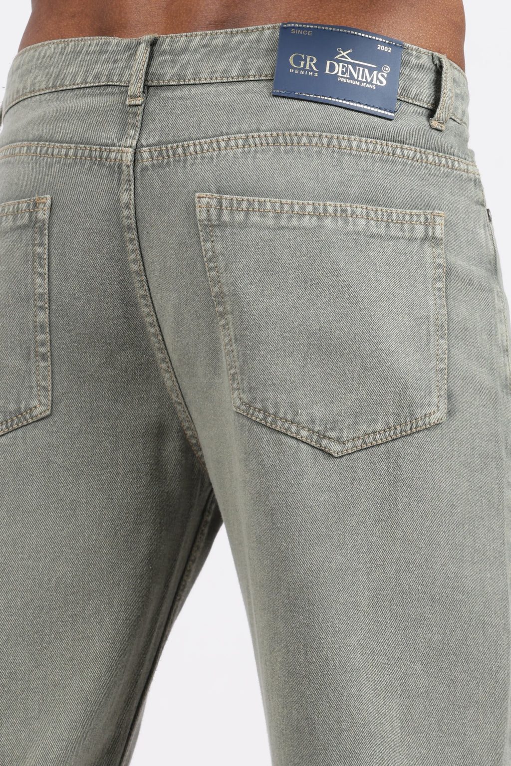 MENS MOM FIT - SAGE GREEN JEANS - GR DENIMS