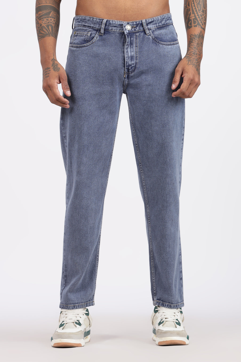 MENS MOM FIT - DENIM BLUE JEANS