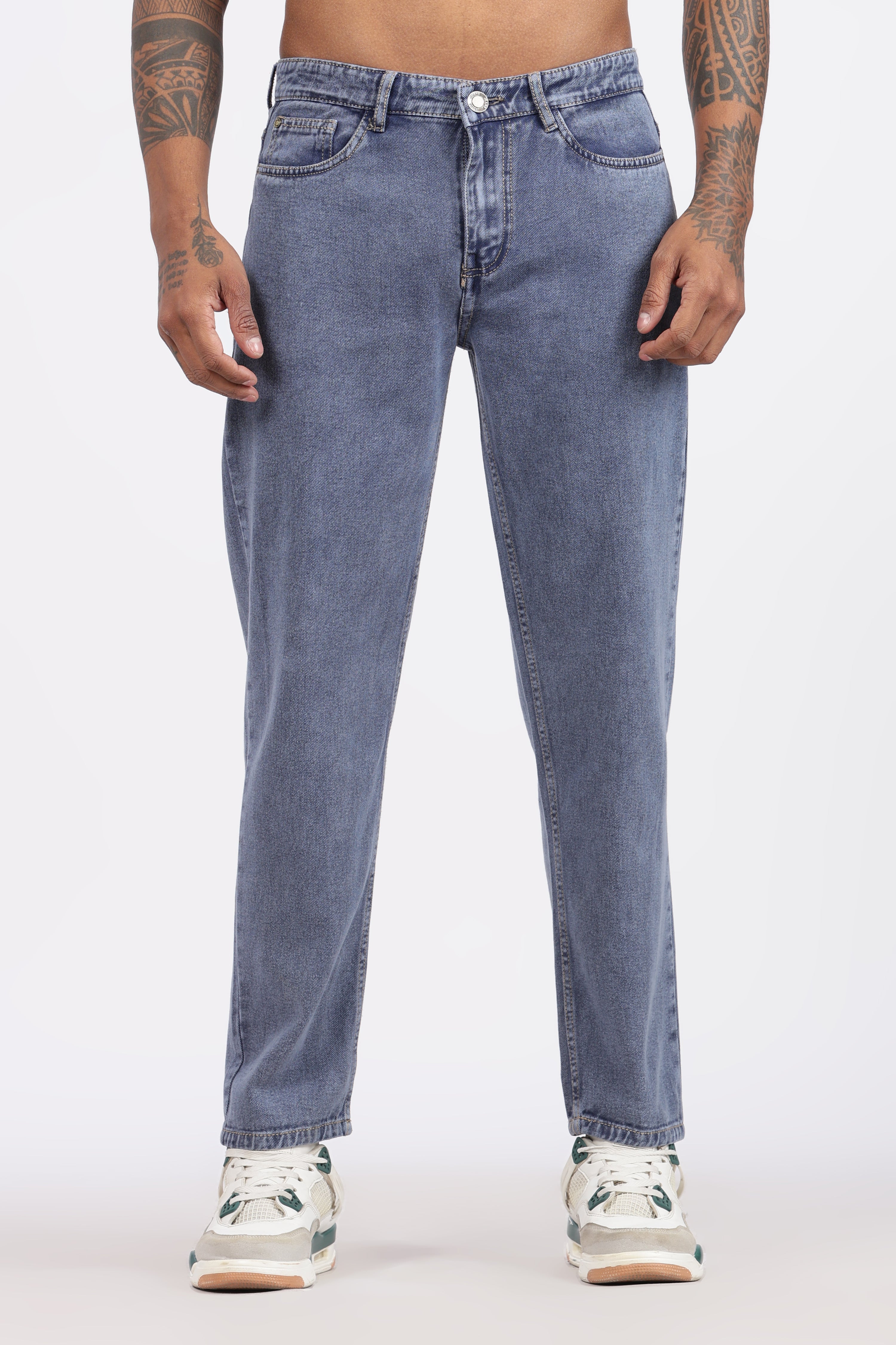 MENS MOM FIT - DENIM BLUE JEANS