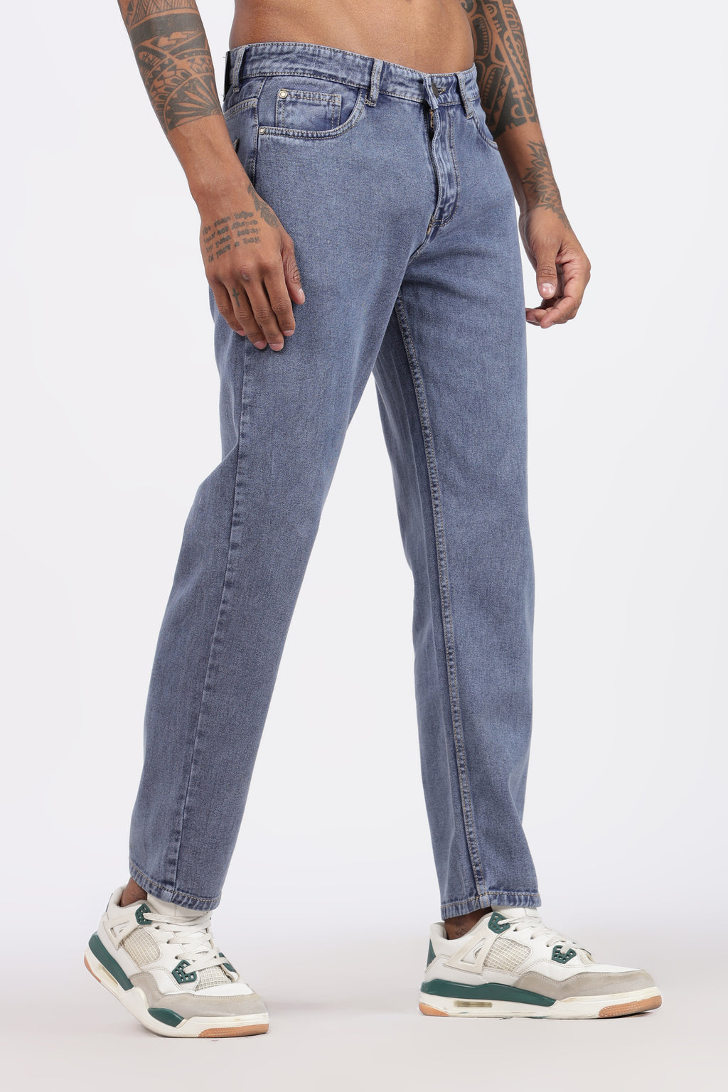 MENS MOM FIT - DENIM BLUE JEANS