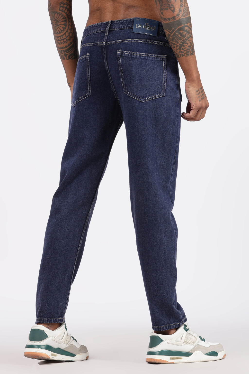 MENS MOM FIT - DENIM BLUE JEANS
