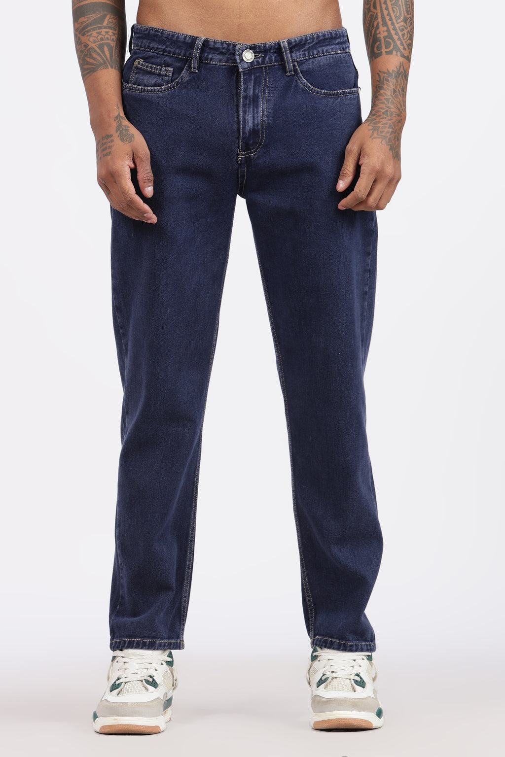 MENS MOM FIT - DENIM BLUE JEANS