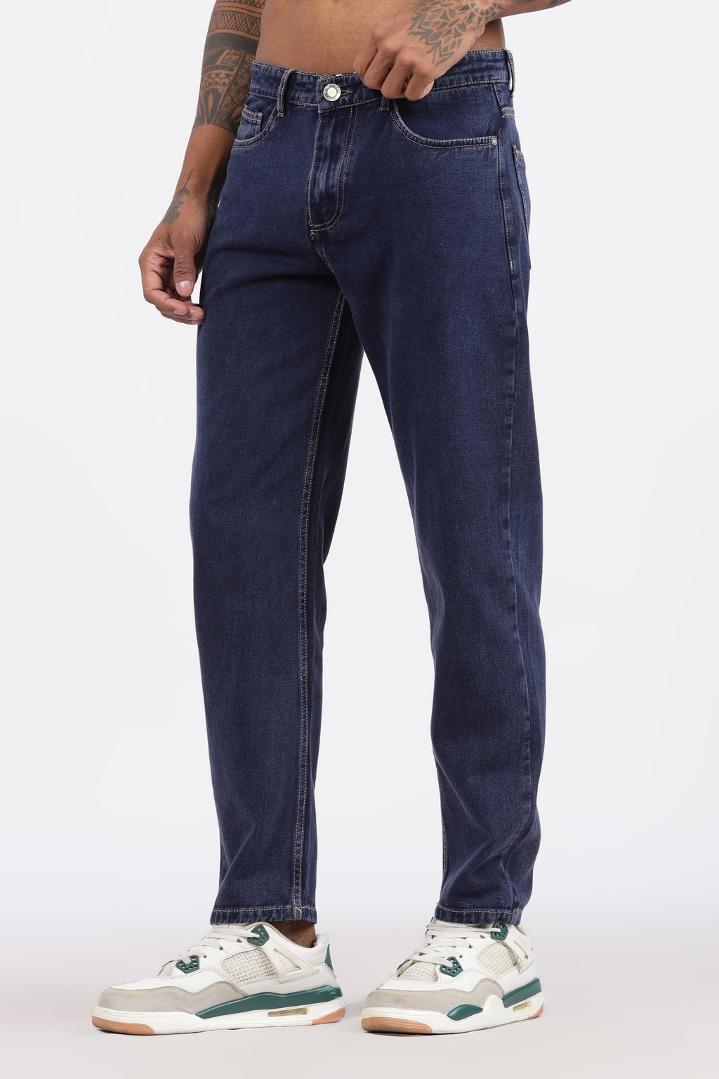 MENS MOM FIT - DENIM BLUE JEANS
