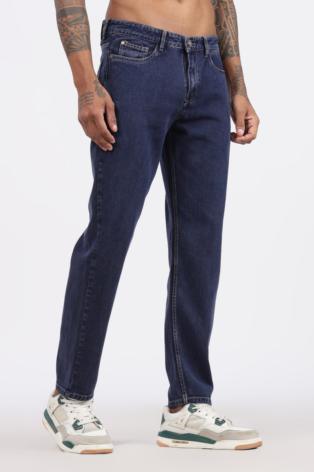 MENS MOM FIT - DENIM BLUE JEANS