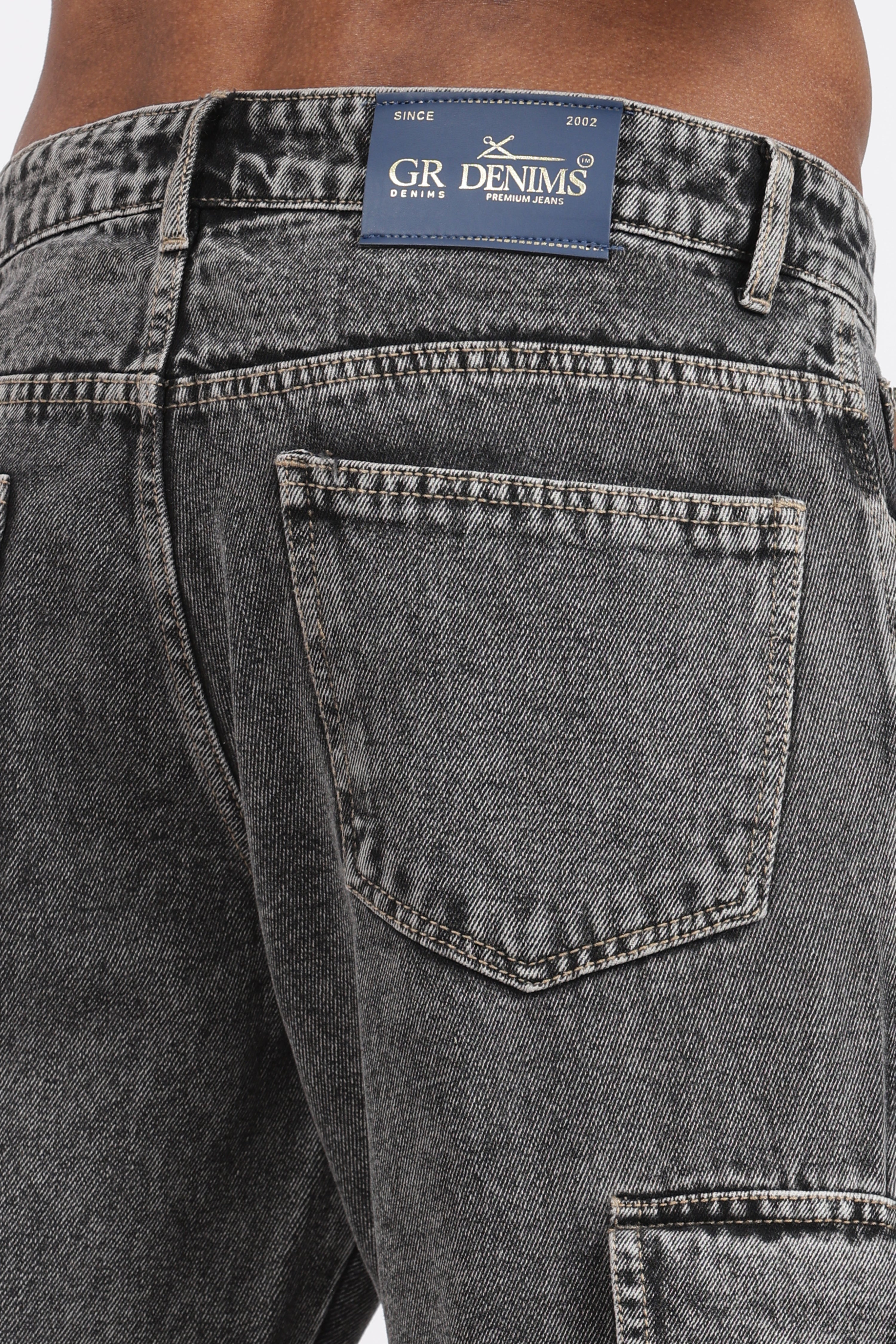 MEN'S 7 POCKET CARGO - CHARCOAL BLACK