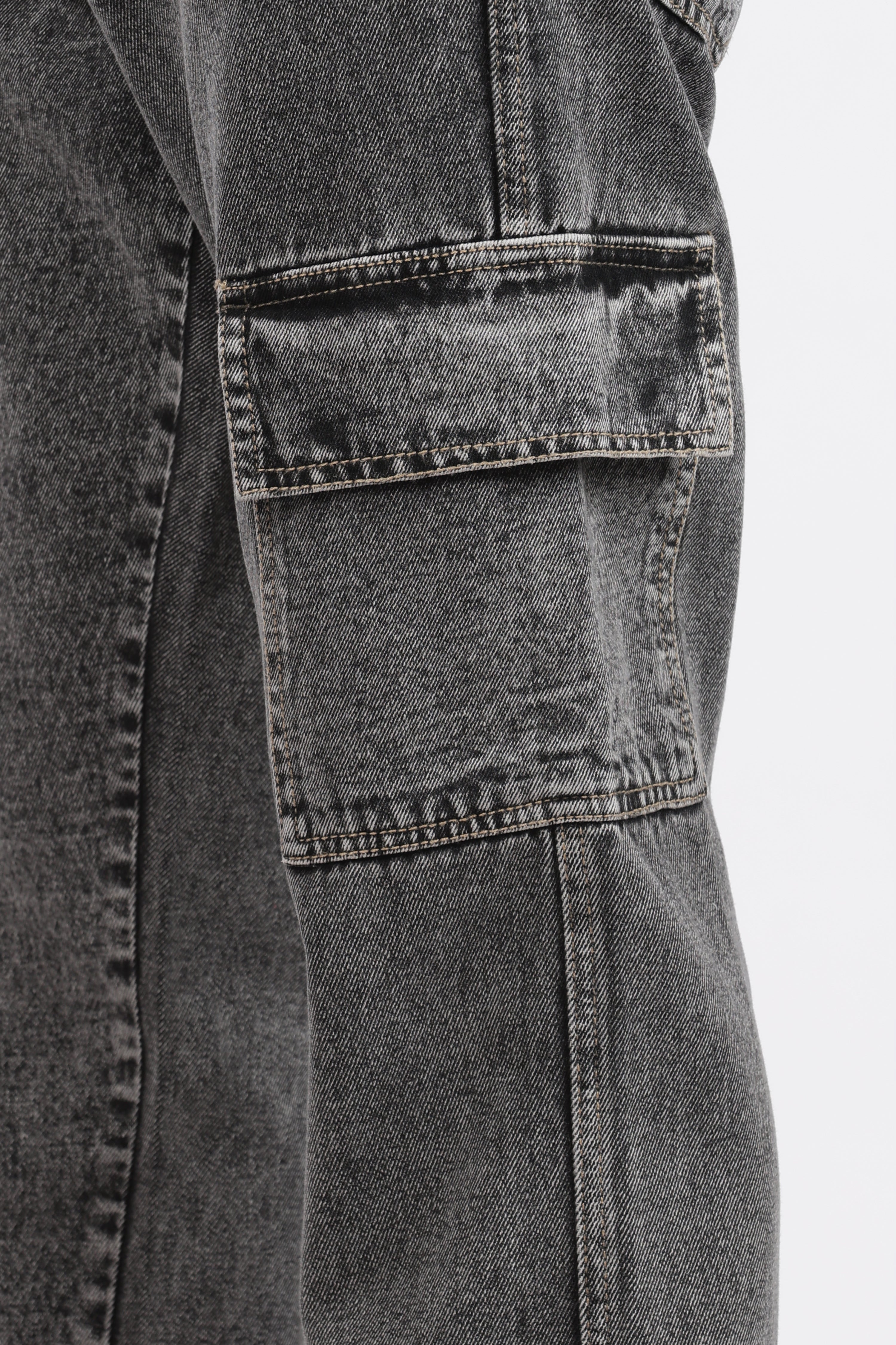 MEN'S 7 POCKET CARGO - CHARCOAL BLACK