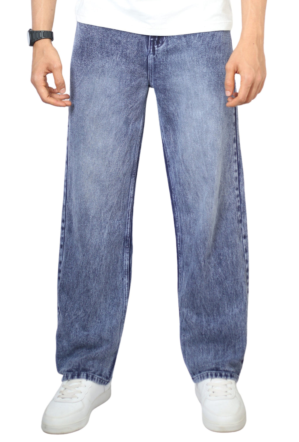 Men’s Light Blue Denim Straight Fit Jeans