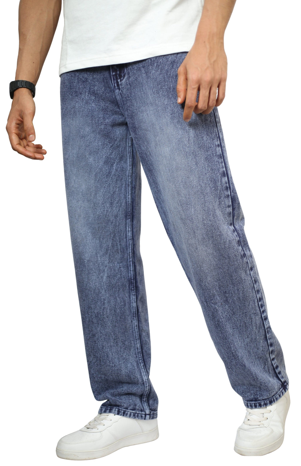 Men’s Light Blue Denim Straight Fit Jeans