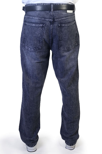 MENS REGULAR FIT JEANS- DENIM LIGHT BLUE WITH 3D