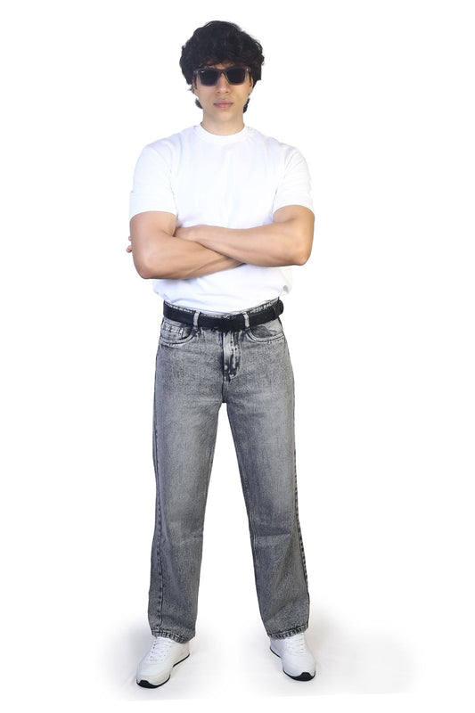 MEN'S Regular Fit Jeans- LIGHT GREY