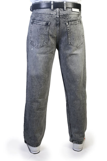 MENS STRAIGHT FIT JEANS- LIGHT GREY