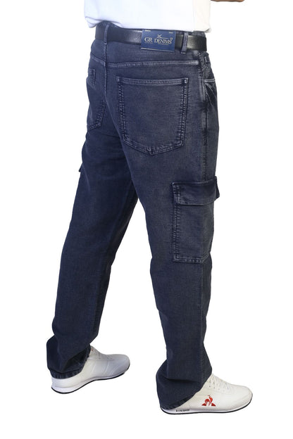 MENS REGULAR FIT CARGO- DARK GREY