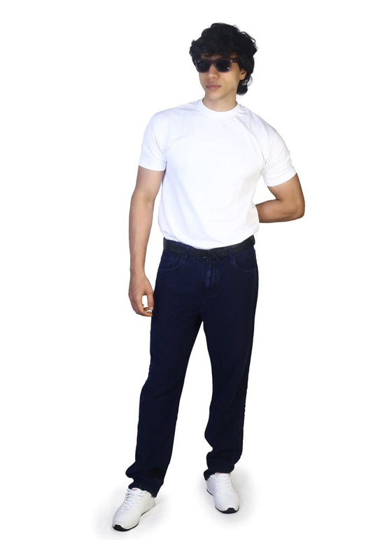 MENS REGULAR FIT JEANS- NAVY BLUE