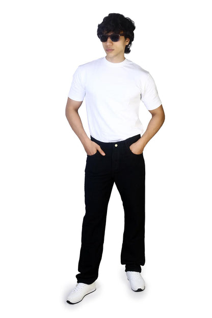 Men's Regular Fit jeans-JET BLACK