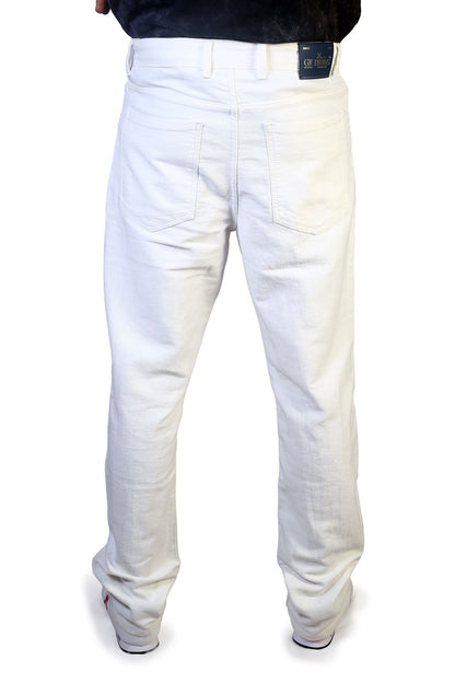 MEN'S Regular Fit Jeans-WHITE